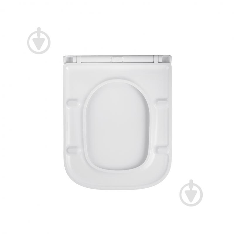 Унитаз подвесной Kroner безободковый Eifel WHI493436 TORNADO с сидением - фото 4