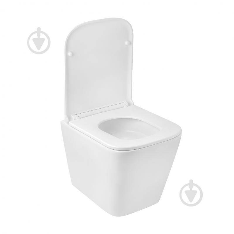 Унитаз подвесной Kroner безободковый Eifel WHI493436 TORNADO с сидением - фото 7