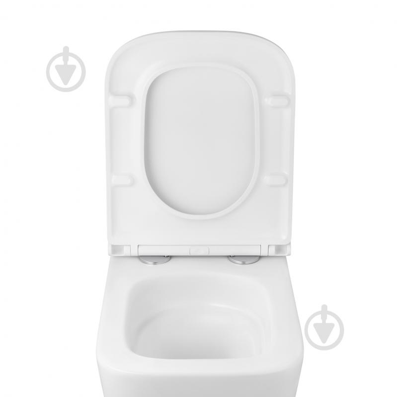 Унитаз подвесной Kroner безободковый Eifel WHI493436 TORNADO с сидением - фото 9