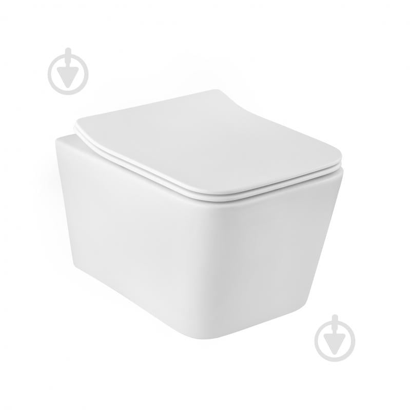 Унитаз подвесной Kroner безободковый Eifel WHI523629 RIMLESS с сидением (KE523629WHIR) - фото 1 Унитаз подвесной Kroner безободковый Eifel WHI523629 RIMLESS с сидением (KE523629WHIR) - фото 1