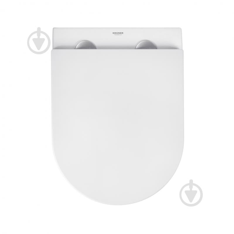 Унитаз подвесной Kroner безободковый Harz WHI493736 RIMLESS с сидением Slim Duroplast / Soft-close / - фото 13 Унитаз подвесной Kroner безободковый Harz WHI493736 RIMLESS с сидением Slim Duroplast / Soft-close / - фото 13