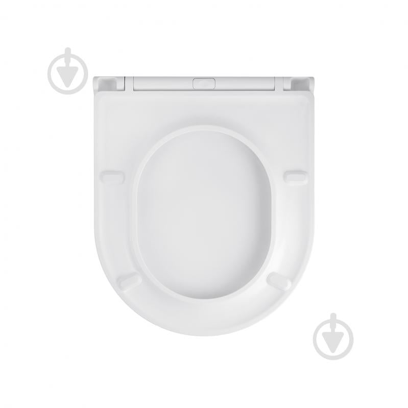 Унитаз подвесной Kroner безободковый Harz WHI493736 RIMLESS с сидением Slim Duroplast / Soft-close / - фото 4 Унитаз подвесной Kroner безободковый Harz WHI493736 RIMLESS с сидением Slim Duroplast / Soft-close / - фото 4