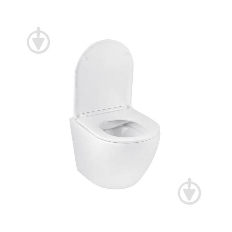 Унитаз подвесной Kroner безободковый Harz WHI493736 RIMLESS с сидением Slim Duroplast / Soft-close / - фото 7 Унитаз подвесной Kroner безободковый Harz WHI493736 RIMLESS с сидением Slim Duroplast / Soft-close / - фото 7