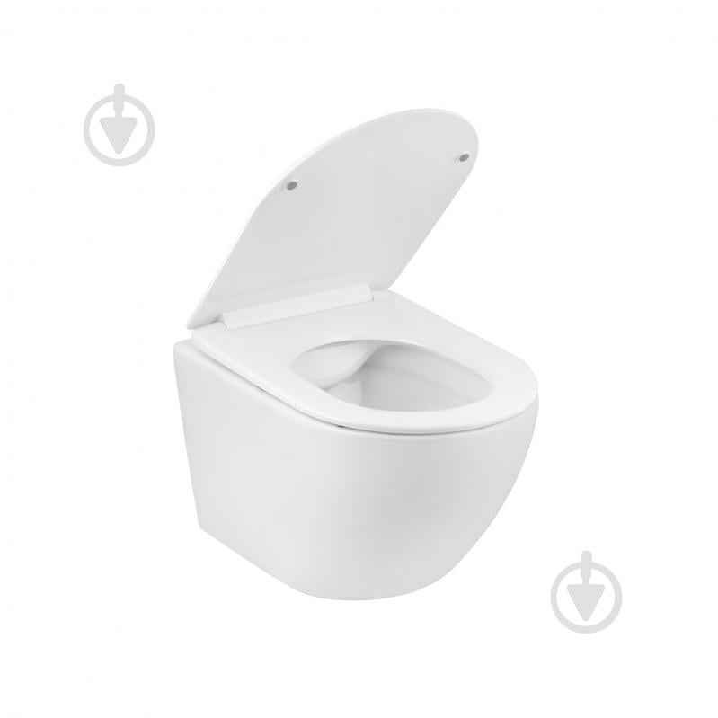 Унитаз подвесной Kroner безободковый Harz WHI523632 RIMLESS с сидением (KH523632WHIR) - фото 8 Унитаз подвесной Kroner безободковый Harz WHI523632 RIMLESS с сидением (KH523632WHIR) - фото 8