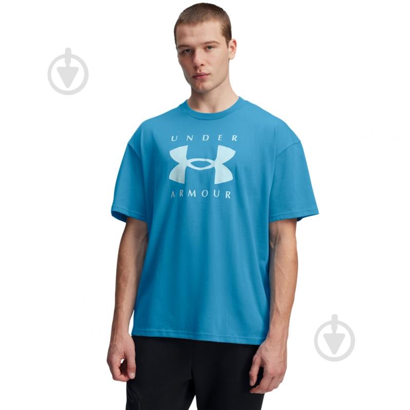 Футболка Under Armour M HW OS Branded SS 1389146-452 р.SM блакитний - фото 1 Футболка Under Armour M HW OS Branded SS 1389146-452 р.SM блакитний - фото 1