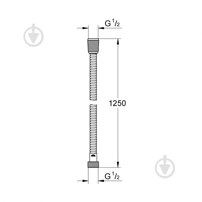 Шланг для душу Grohe VitalioFlex Metal Long-Life 1250 мм 22106000 - фото 2