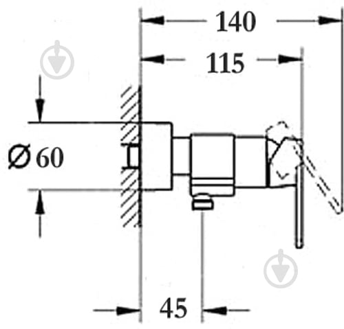 Смеситель для душа Globus Lux SBQ-105 - фото 2