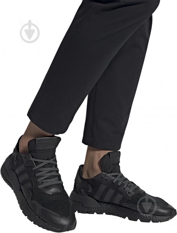 Кросівки чоловічі демісезонні Adidas NITE JOGGER FV1277 р.40 2/3 чорні - фото 13