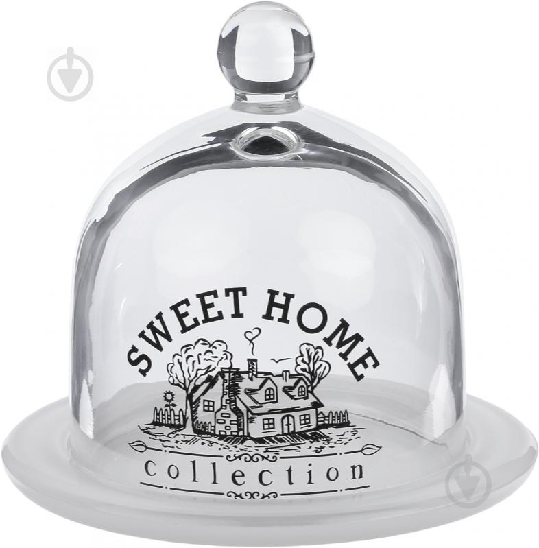 Лимонница Sweet Home 12,5 см с белым блюдцем Glasmark - фото 1