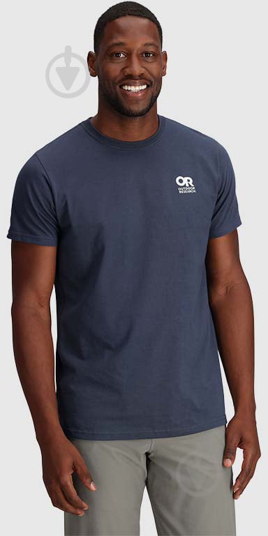 Футболка Outdoor Research LOCKUP CHEST LOGO T-SHIRT 289547-2415 р.2XL синій - фото 1