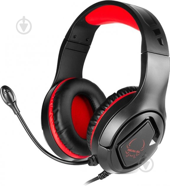 Навушники Real-el GDX-7590 black/red (EL124100050) - фото 1