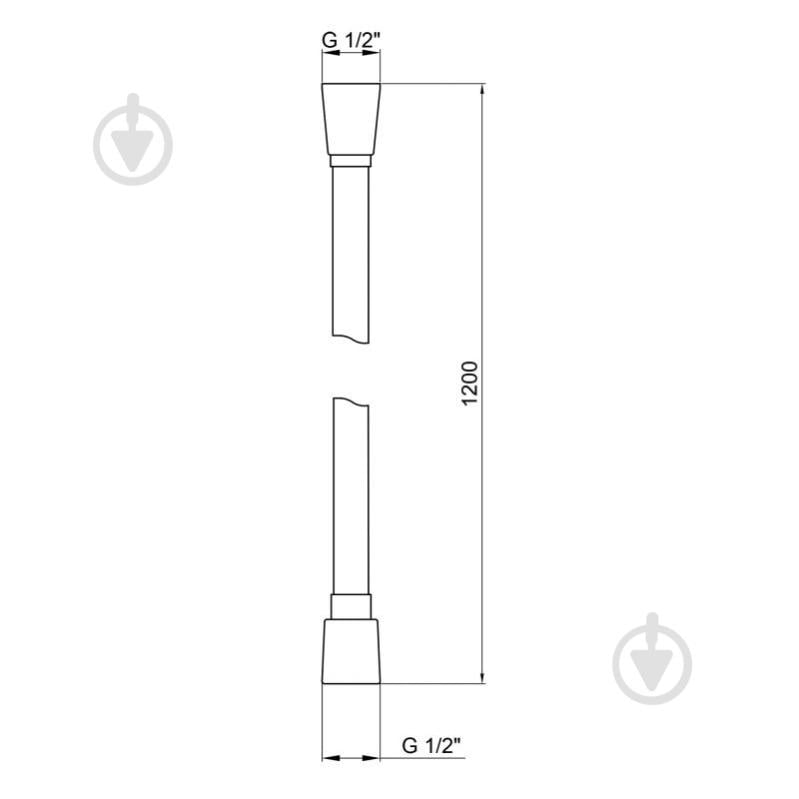 Шланг для душу Kroner KRM - C608 Anti-Twist 120 см - фото 2