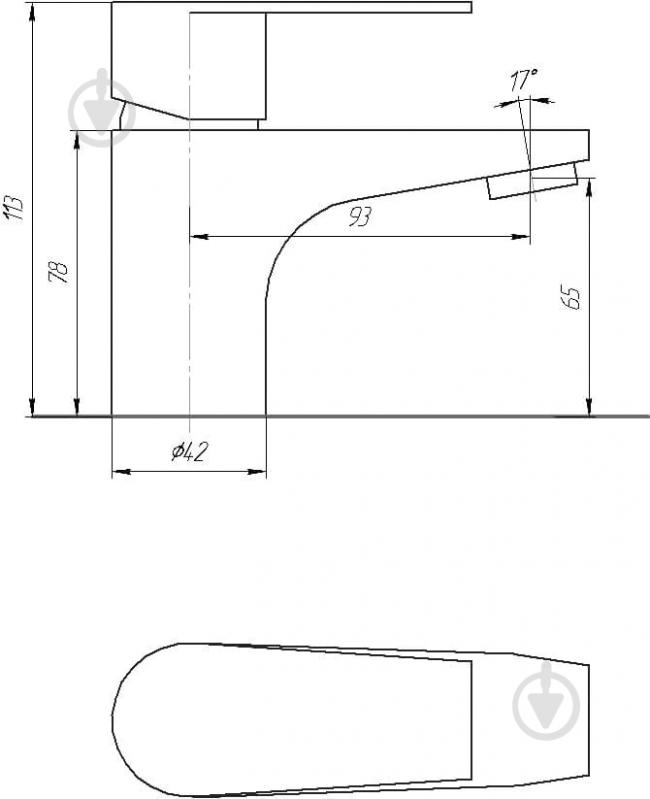 Змішувач для умивальника Globus Lux SHA-101P - фото 2