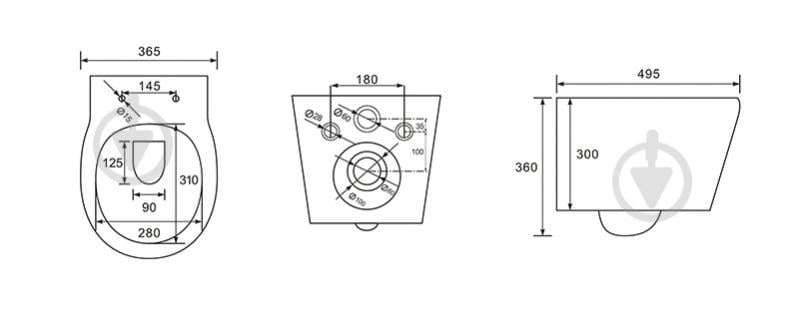 Унитаз подвесной EGO Smart New Rimless - фото 5