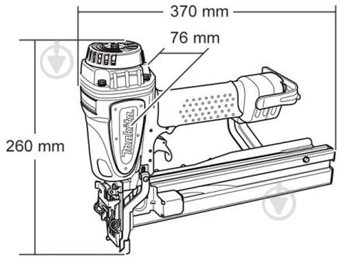 Степлер Makita пневматический AT2550A - фото 3