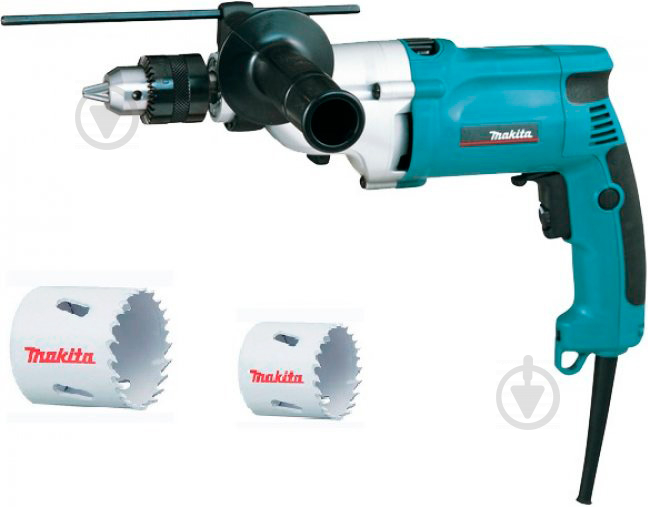 Дриль ударний Makita HP2050H та 2 вузькі ножівки HP2050HD-17061D-16994 - фото 1