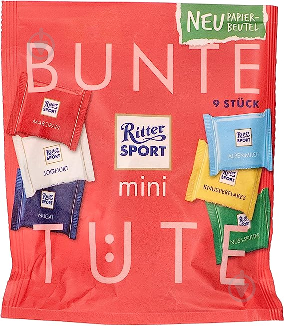 Шоколадный набор Ritter Sport ассорти 150 г - фото 1