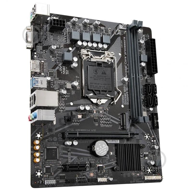 Материнская плата Gigabyte H510M H V2 (LGA1200, Intel H470, micro ATX) - фото 2