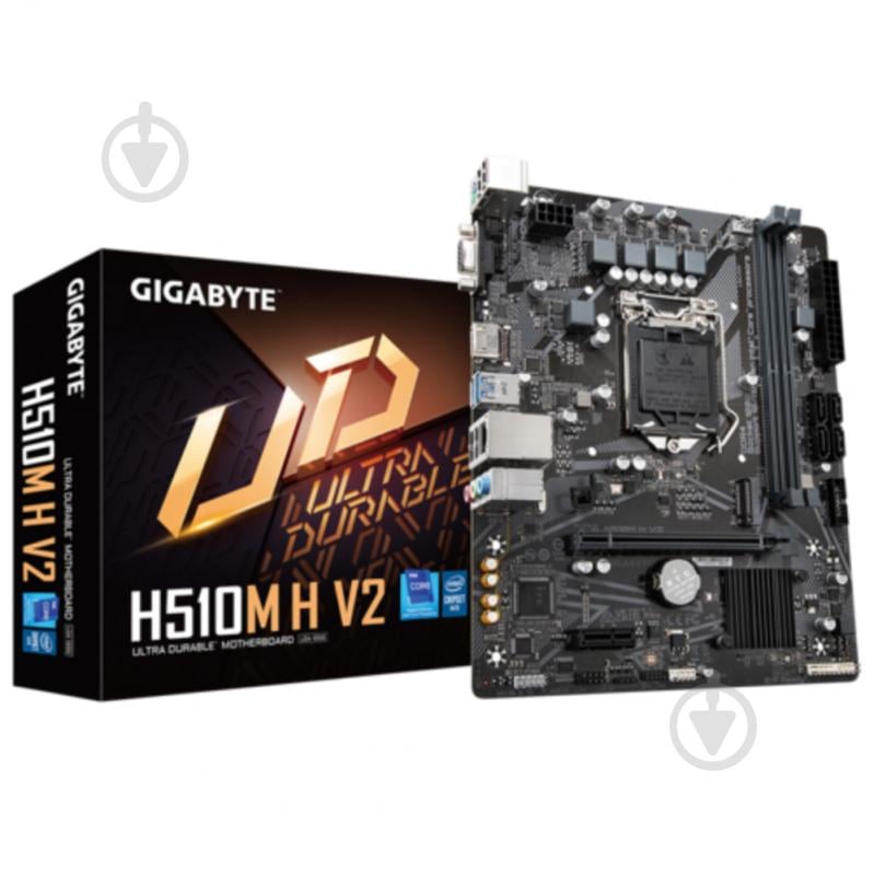 Материнская плата Gigabyte H510M H V2 (LGA1200, Intel H470, micro ATX) - фото 4