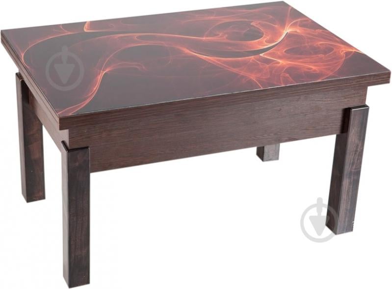 Стол-трансформер ФЛАЙ венге + стекло - фото 1 Стол-трансформер ФЛАЙ венге + стекло - фото 1