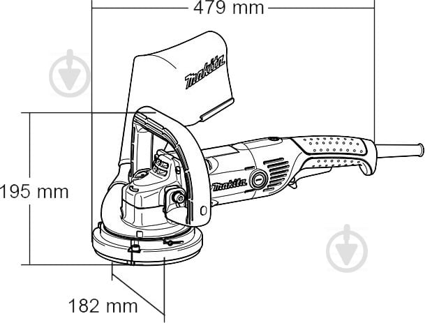 Шліфувальна машина по бетону Makita PC5001C - фото 4