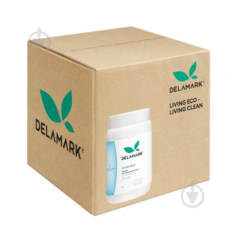 Порошок для посудомоечных машин DeLaMark с активным кислородом, 8 шт. /упак 8 шт. 1 кг - фото 1