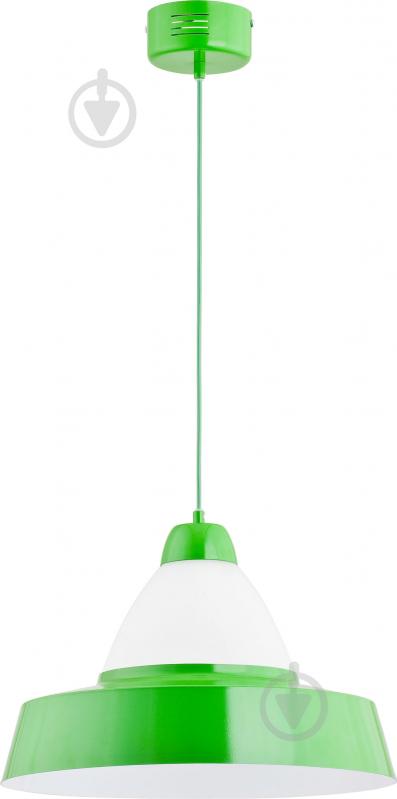 Подвес ALFA Fantom 1x60 Вт E27 зеленый 60264 - фото 1