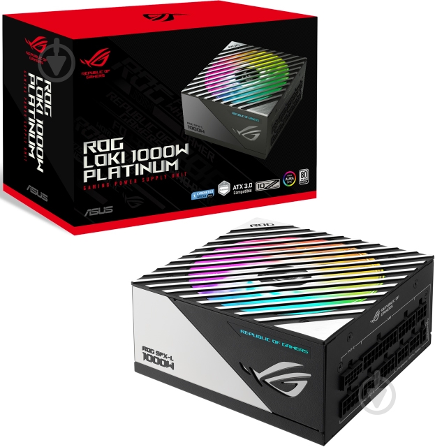 Блок живлення Asus ROG-LOKI-1000P-SFX-L-GAMING PCIE5 90YE00N1-B0NA00 1000 Вт - фото 13