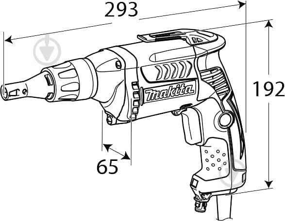 Шуруповерт мережевий Makita для гіпсокартону FS6300JX2 - фото 7