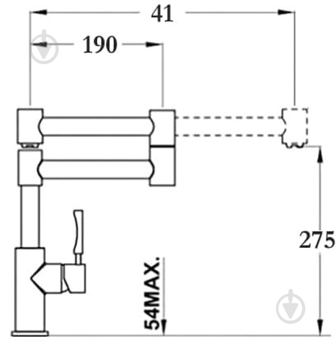 Смеситель для кухни Globus Lux SUS-404 - фото 2 Смеситель для кухни Globus Lux SUS-404 - фото 2