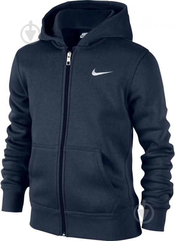 Джемпер Nike B NSW HOODIE YA76 BF FZ 619069-451 черный - фото 1