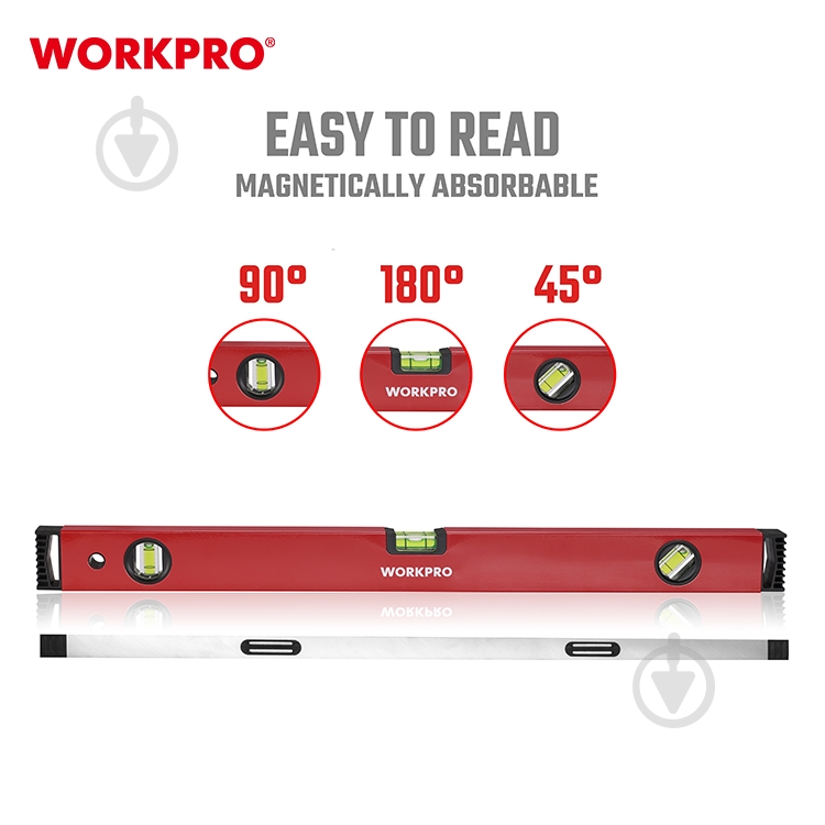 Уровень 40 см WORKPRO WP262010 - фото 4