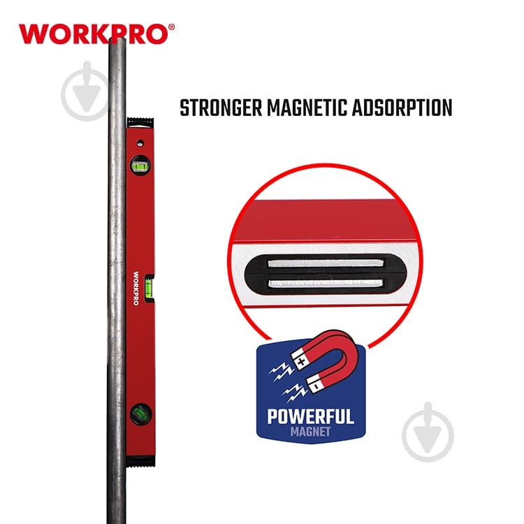 Уровень 40 см WORKPRO WP262010 - фото 5