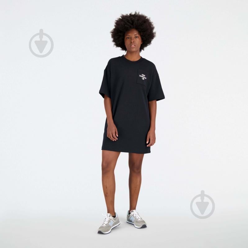 Платье New Balance ESSENTIALS STACKED LOGO WD31501BK р.XL черный - фото 1