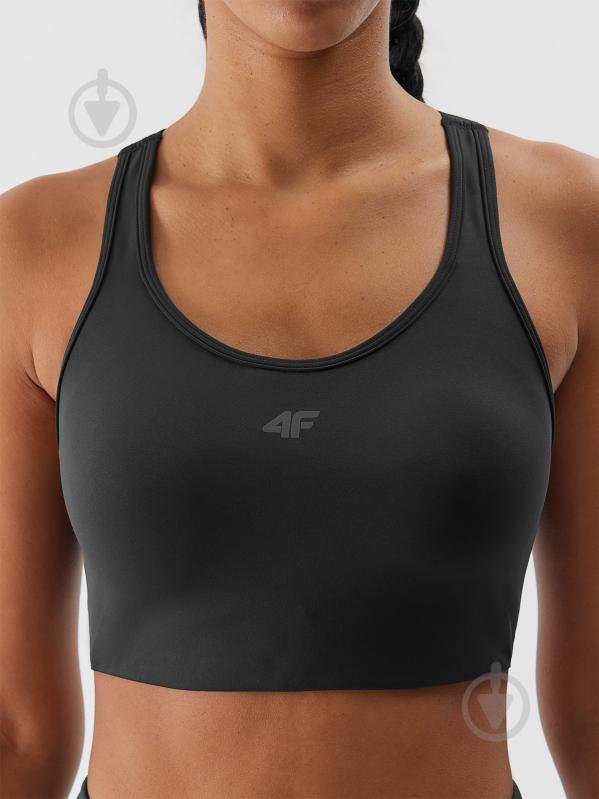 Бра 4F SPORT BRA F117 / BIUSTONOSZ SPORTOWY F 117 4FWSS24USBAF117-20S р.XL чорний - фото 5