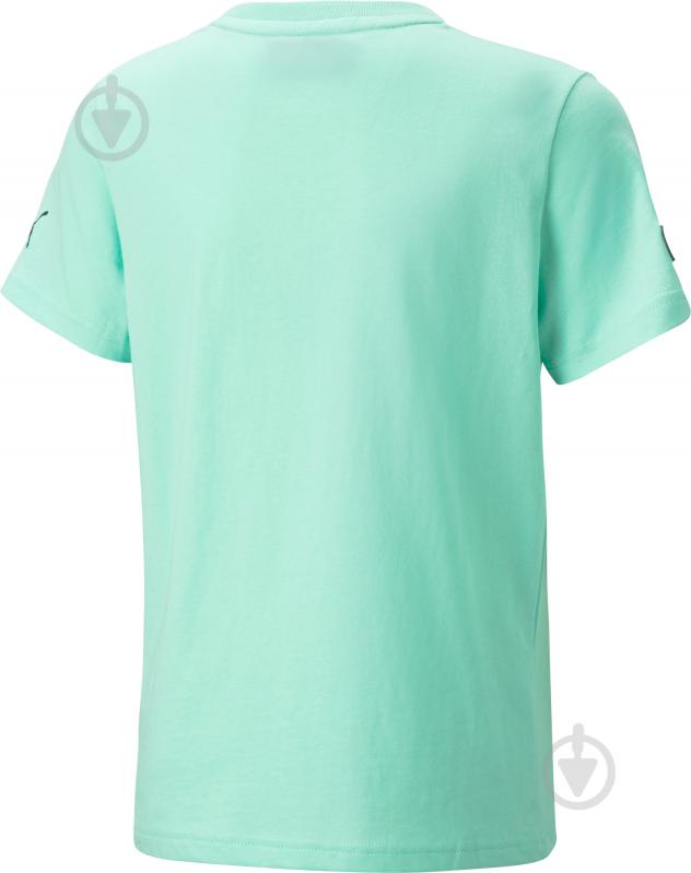 Футболка Puma MAPF1 KIDS LOGO TEE 53849208 р.152 бірюзовий - фото 2