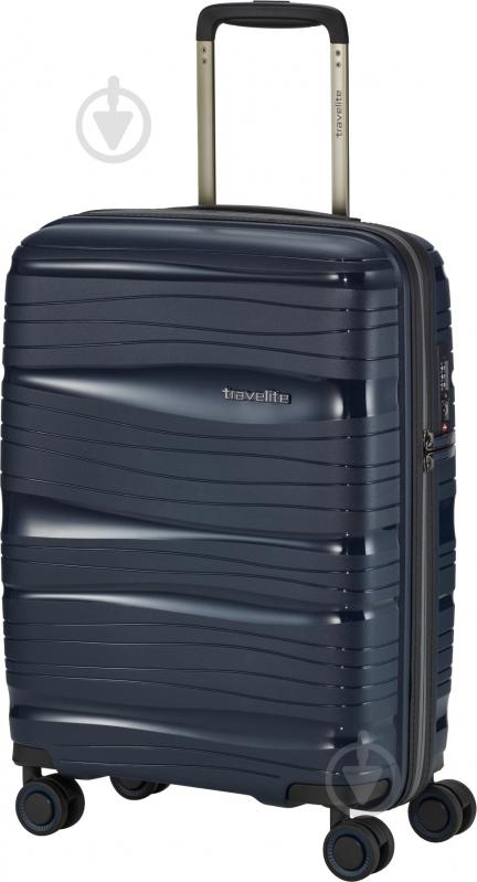 Чемодан Travelite 37 л синий - фото 1 Чемодан Travelite 37 л синий - фото 1