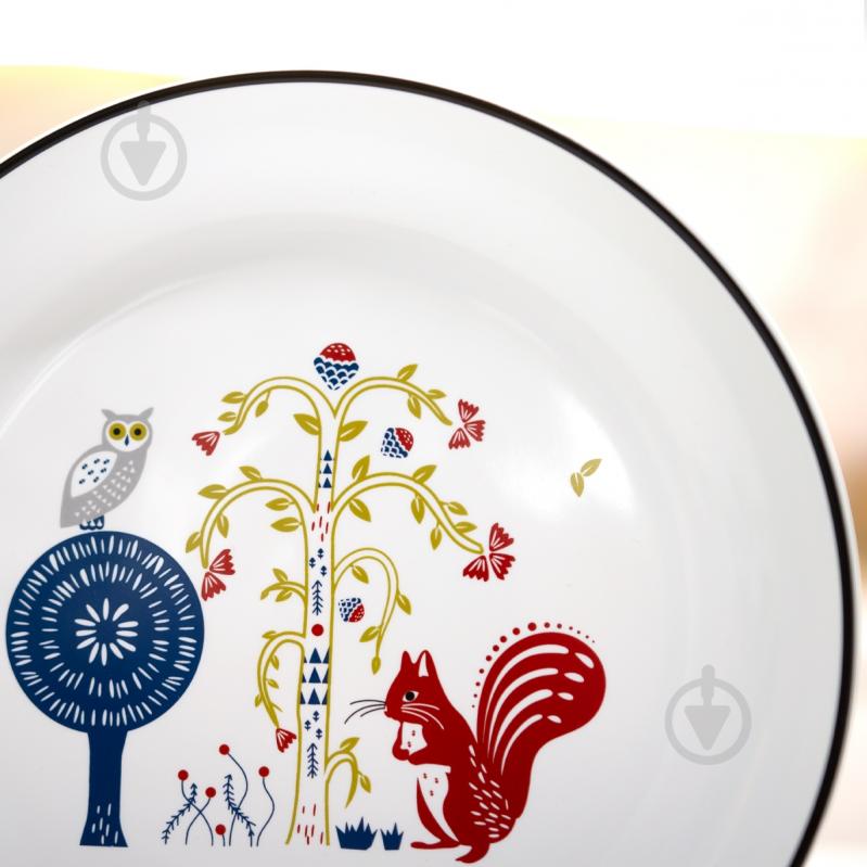 Тарелка обеденная MVM Лесная песня 27 см - фото 4