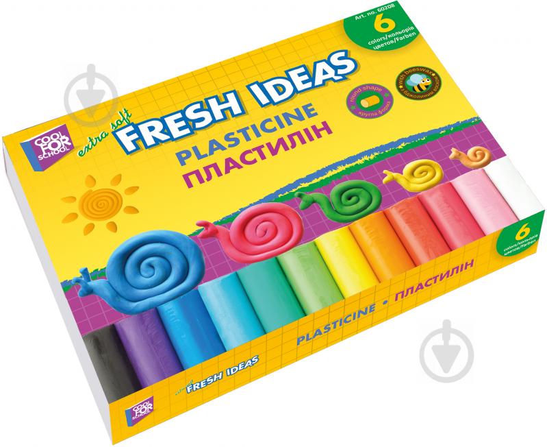 Пластилін Fresh Ideas CF60208 6 кольорів 135 г Cool For School - фото 1