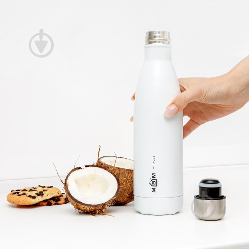 Термопляшка MVM 500 мл KP-29 White - фото 4