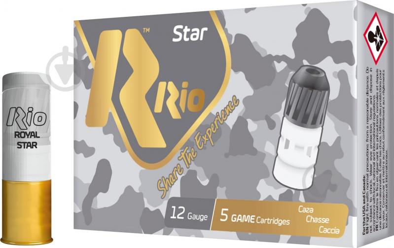 Патрони RIO RoyalBalaStar New 12/70 32 г 5 шт. - фото 1 Патрони RIO RoyalBalaStar New 12/70 32 г 5 шт. - фото 1