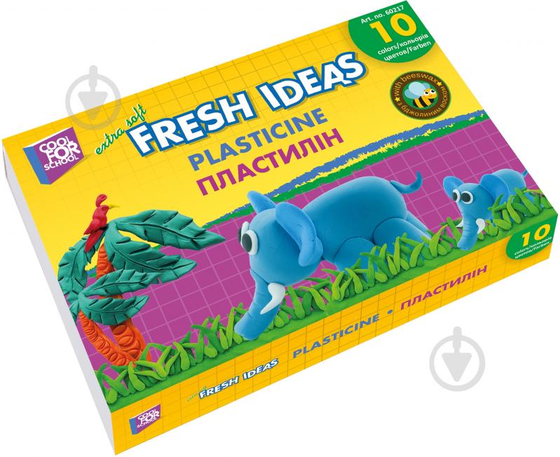 Пластилін Fresh Ideas CF60217 10 кольорів 100 г Cool For School - фото 1