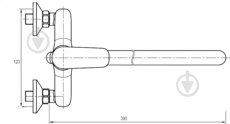 Смеситель для ванны Globus Lux KOLN GLK-208 - фото 2