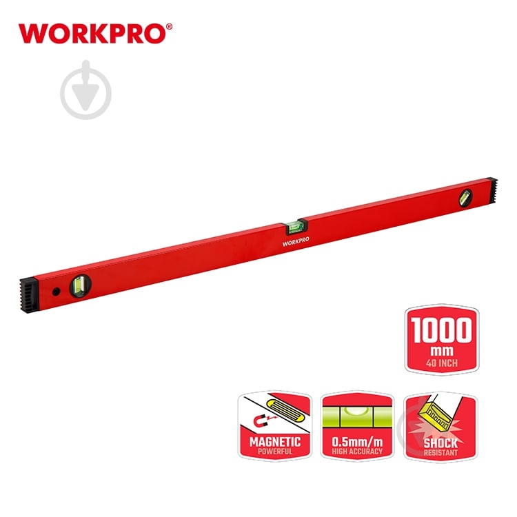 Рівень 100 см WORKPRO WP262013 - фото 2