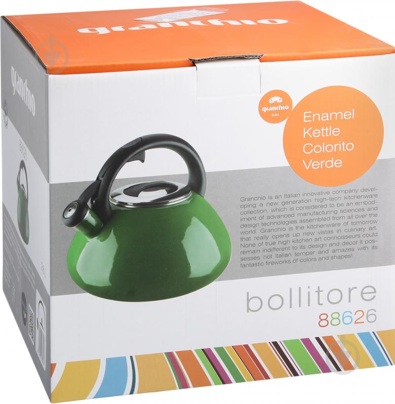 Чайник Granchio Colorito Verde Bollitore 2,6 л 88626 - фото 3