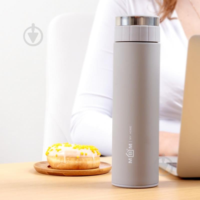 Термос MVM 500 мл KP-30 Grey - фото 2