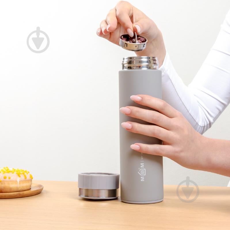 Термос MVM 500 мл KP-30 Grey - фото 5