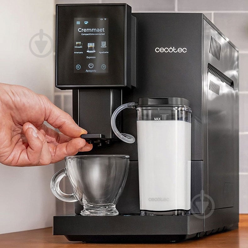 Кофемашина CECOTEC Cremmaet Compactccino Connected (CCTC-01460) - фото 5