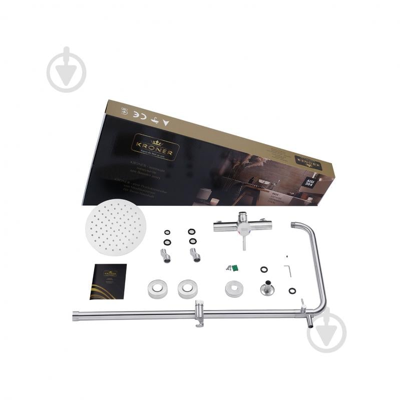Душевая система Kroner KRP Edelstahl Klassisch - ESG062 - фото 7