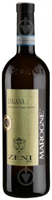 Вино Zeni Lugana Marogne 0,75 л - фото 1